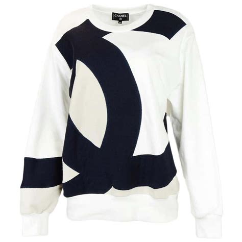 chanel crewnecks|Chanel black and white cardigans.